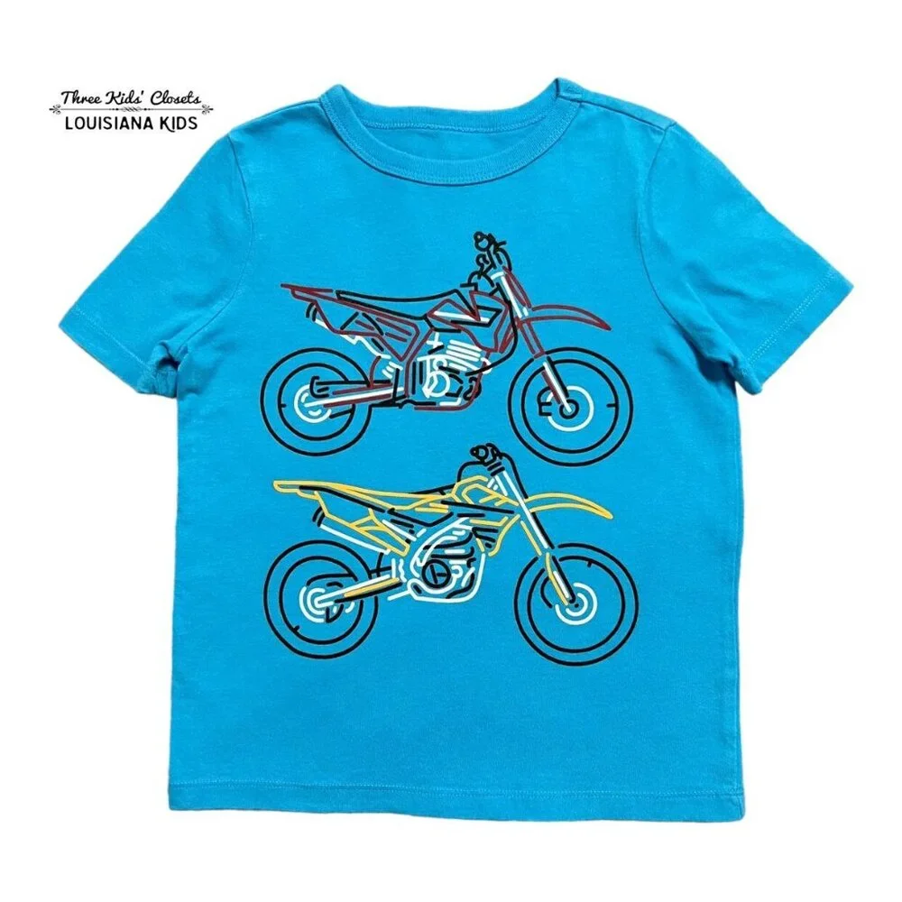 Baby Gap XS Motorcycle Graphic Tee Shirt
